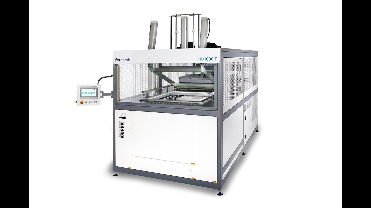 Formech HD1000T with twin heater Auto vacuum forming machine YouTube