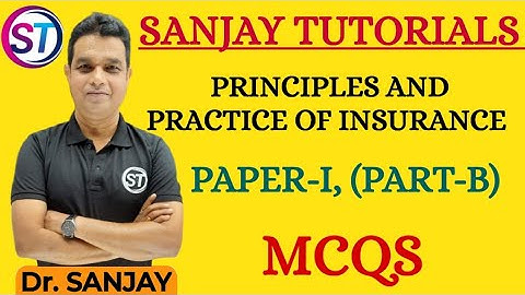 PRINCIPLES & PRACTICES OF INSURANCE PAPER 1 ( Part B )