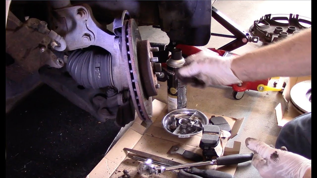 How To Replace Front Brakes & Rotors 1995-2010 Toyota Corolla - YouTube