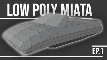 How to: Model a Low Poly car (Tutorial) | Blender | EP.1