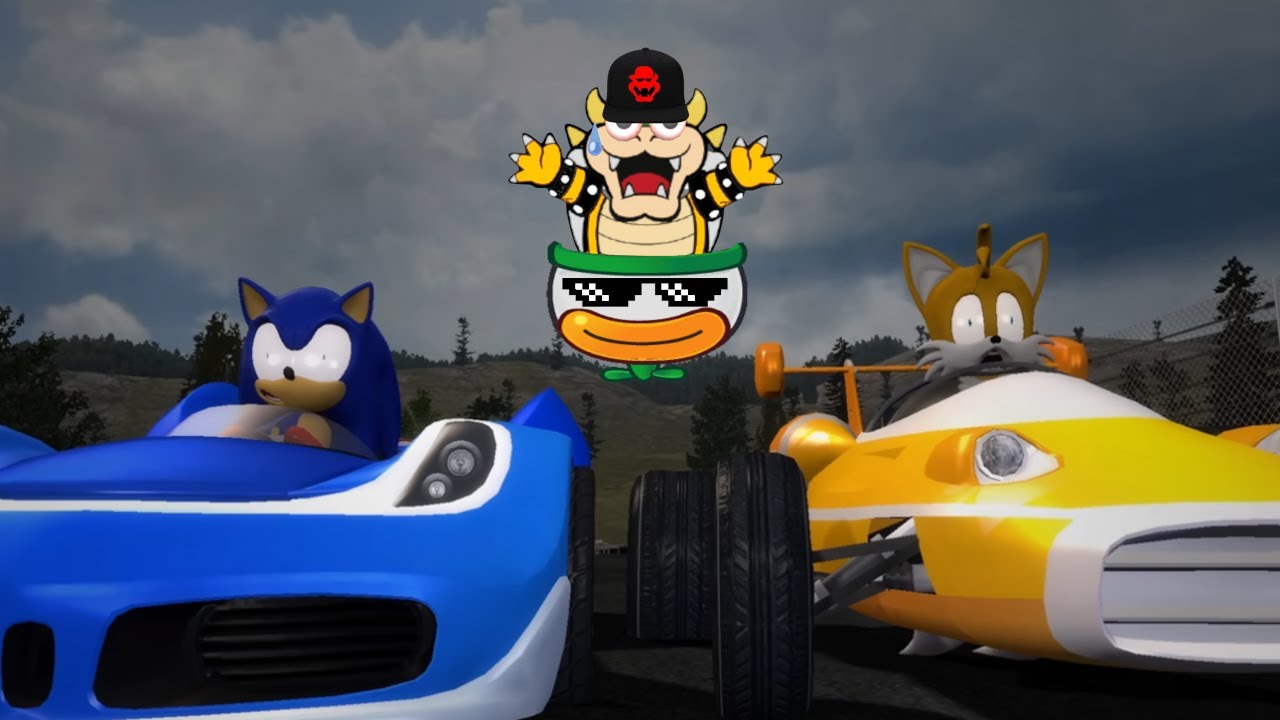 Реакция KoolBowser на SGA: Sonic Racing CrossWorlds But Stupid [GMOD]