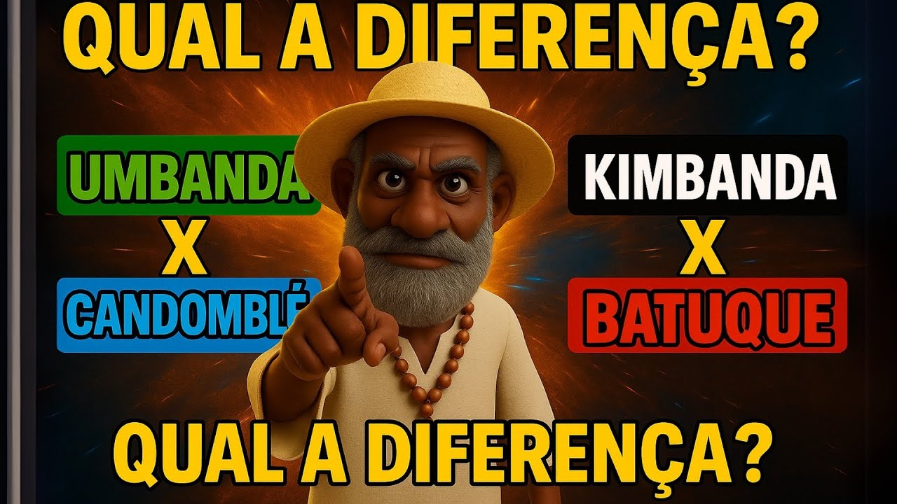 UMBANDA, CANDOMBLÉ, KIMBANDA E BATUQUE — ENTENDA A DIFERENÇA!