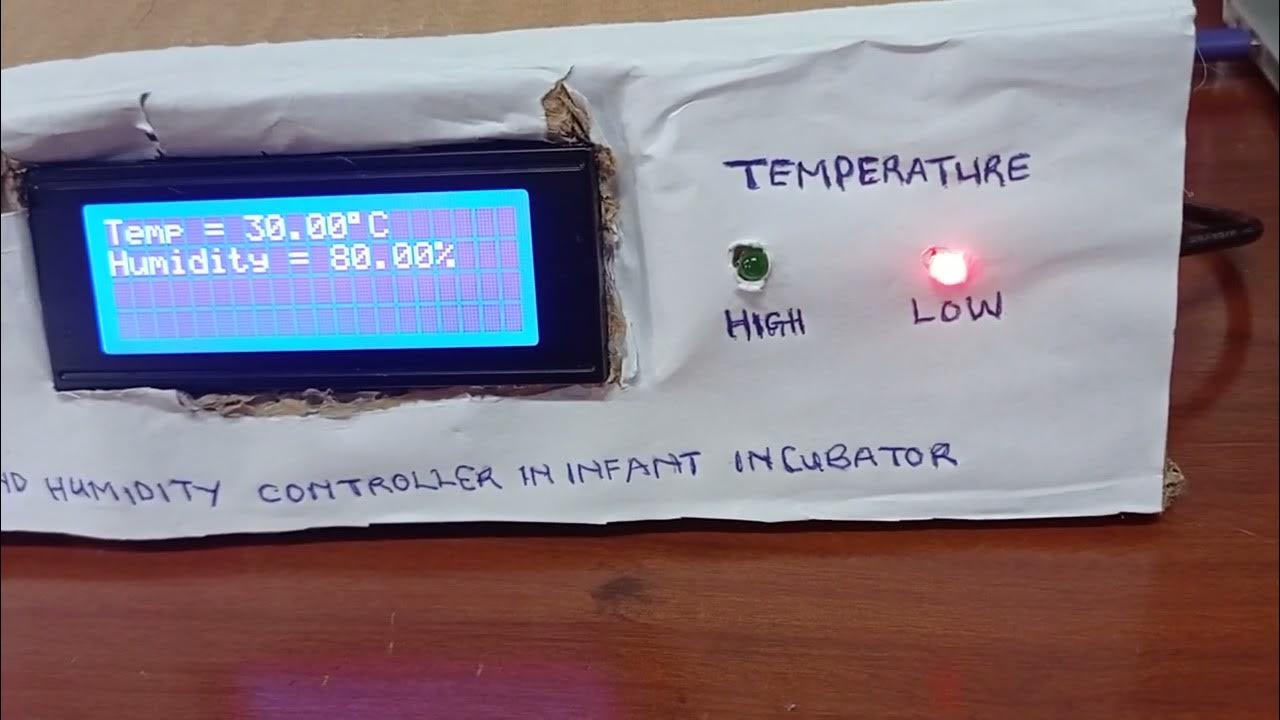 humidity and temperature control in an infant incubator using Arduino ...