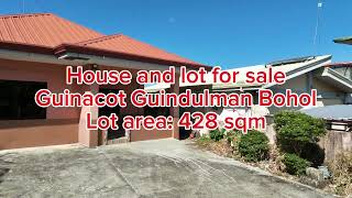 House and lot for sale Guindulman Bohol Philippines 3.5m