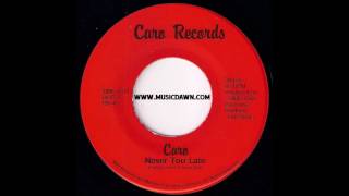 Caro - Never Too Late [Caro Records] 80's Private Boogie 45