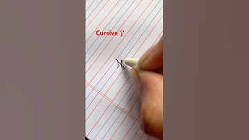 How to write Cursive j | letter j #cursive #english #youtubeshorts #shorts #asmr #art #writing #1m
