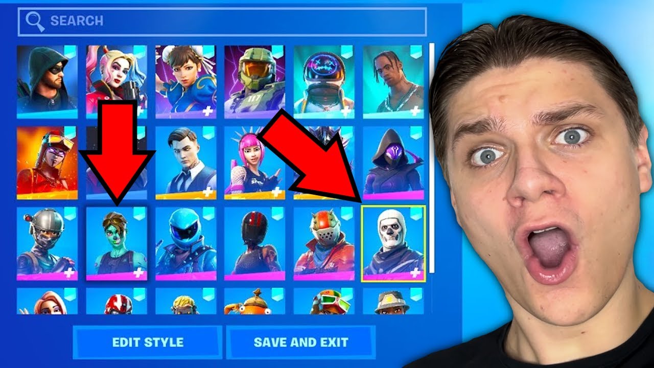 Jag lyckades få ALLA OG SKINS I FORTNITE (Season 1)