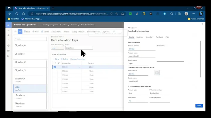 Dynamics Unplugged - Dynamics 365 F&SC A to Z: Item Allocation Keys