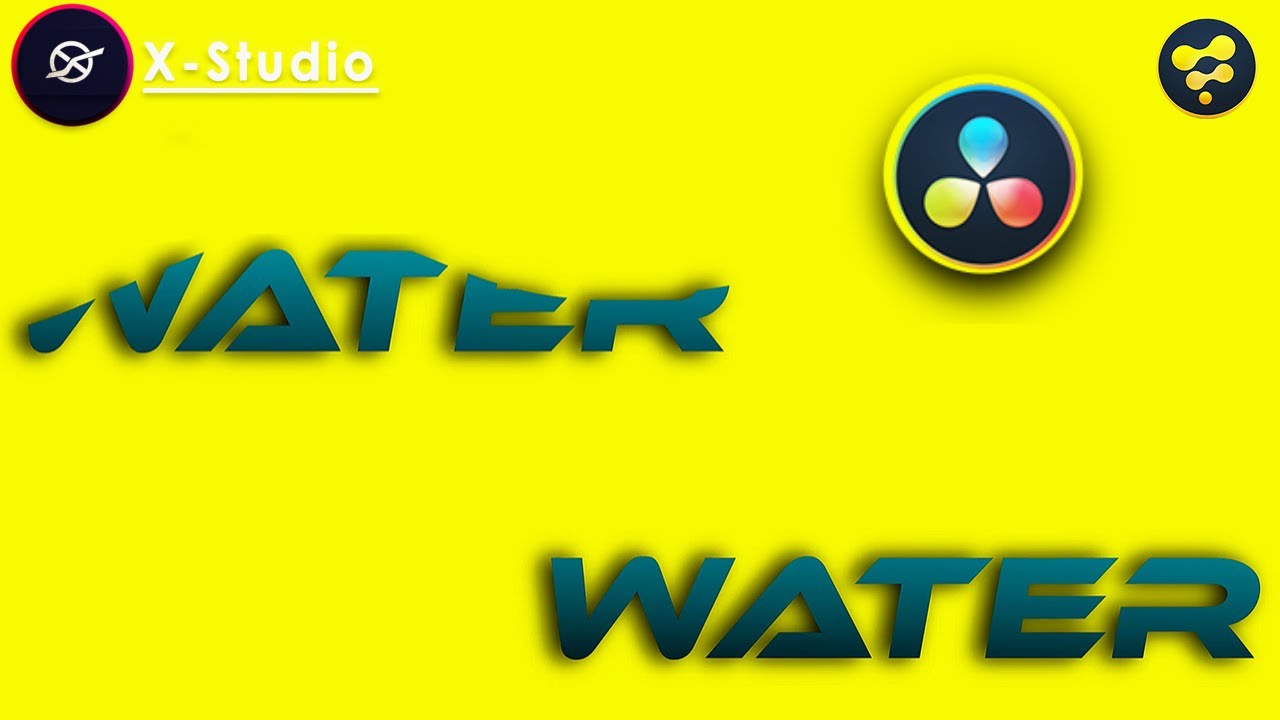 How To Do Water 🌊 Text Reveal Tutorial  in davinci (2020)