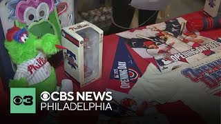 New Philadelphia Phillies merchandise at team store for home opener