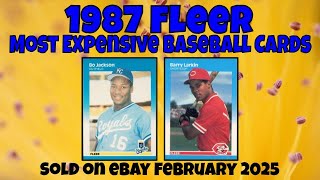 1987 fleer limited edition baseball cards most valuable Expensive eBay Sales - February 2025 1987 Fleer Baseball Cards –