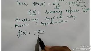 Quantum theory of scaterring