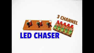 How To Make 3 Channel LED Chaser Circuit..Simple LED Chaser Circuit..