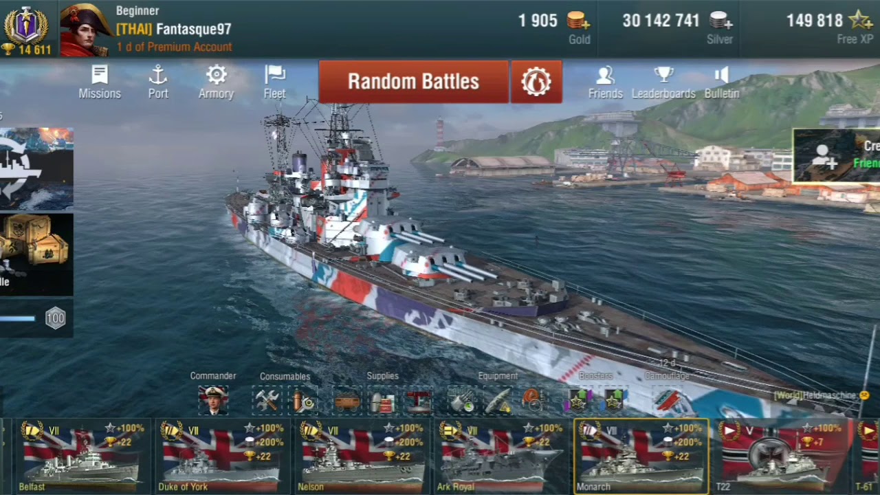 โหลดเกมส์ world of warships New Update World of warships blitz อธิบายสายวิจัยเพิ่มเติม แนะนำระบบอื่นๆในเกมและ tip ในการเล่นเกม
