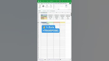 Maîtrise la fonction TRANSPOSE en 13 secondes 🔥 | Astuce Excel