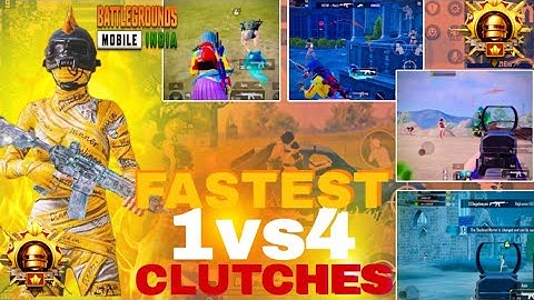 🔥Fastest 1vs4 Clutches😱🥵||YtxBGMIPlays