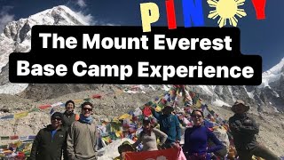 Climbing Everest Base Camp.