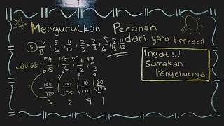 mengurutkan pecahan matematika kelas 4 sd