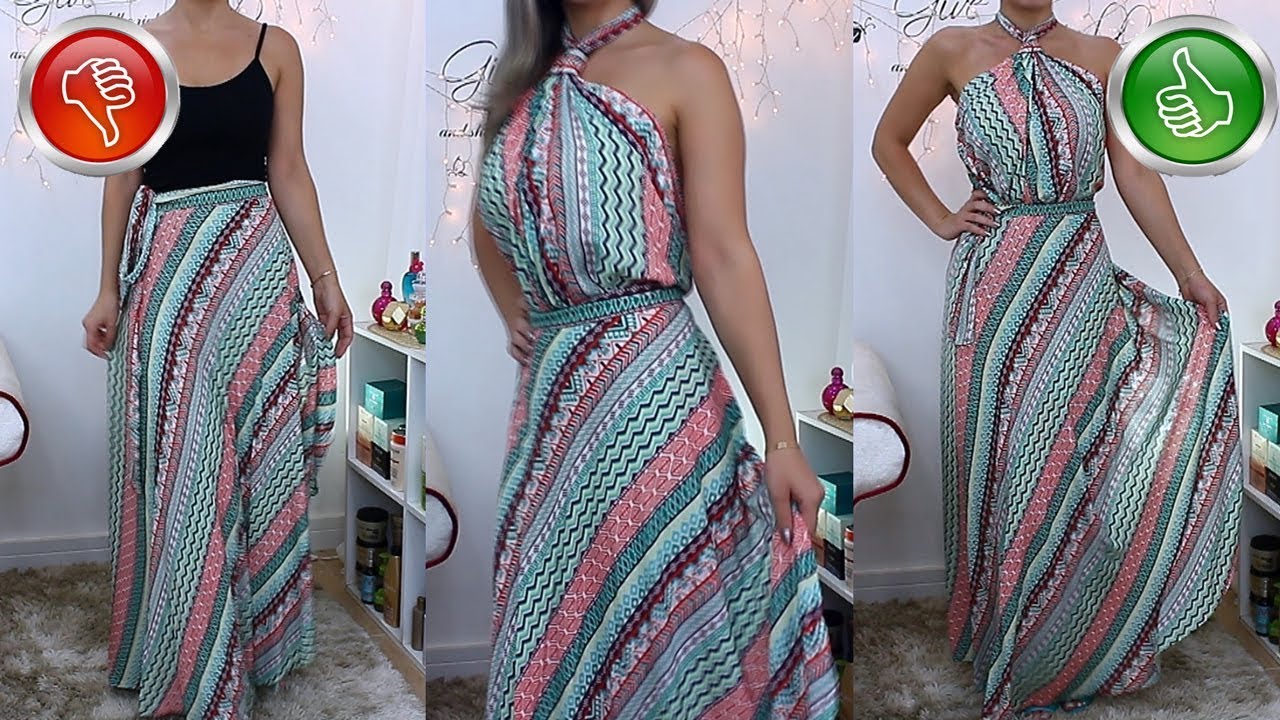 saia envelope transforma em vestido