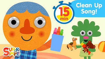 Clean Up With Noodle & Pals for 15 minutes 🔁 | Super Simple Songs