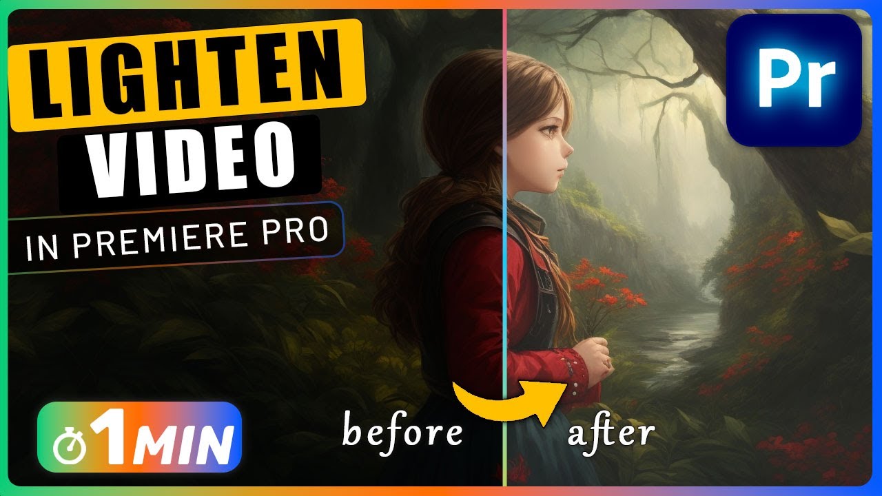 How to LIGHTEN Dark Video in Premiere Pro YouTube