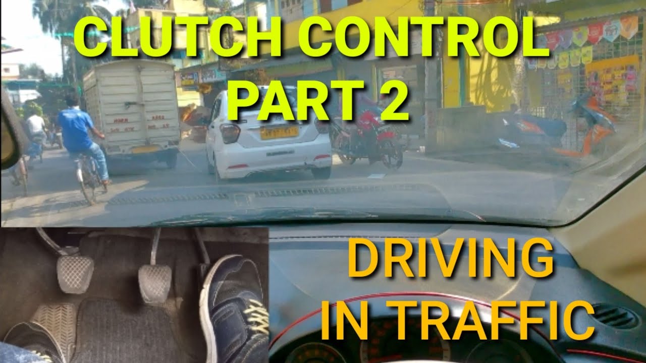 When to press clutch or release for best control on car Part 2