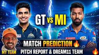 GT vs MI Today Match Dream11 Prediction | Gujarat Titans vs Mumbai Indians 2026 | Match 30 screenshot 1