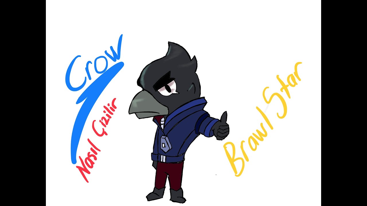 Crow Cizimi Crow Nasil Cizilir Kolay Cizimler Brawl Satars Cizimleri Crow Drawing Youtube - brawl stars crow çizimi kolay