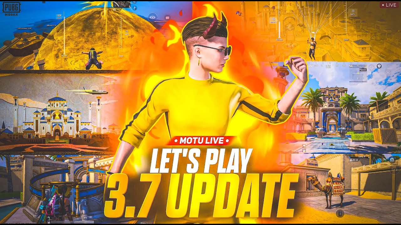 PUBG MOBILE LIVE ☠️ NEW UPDATE 3.7 😍56.7k SUBSCRIBERS COMPLETE 👈 COME FOR FUN😈[MOTULIVE]💀LIVE STREAM