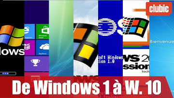 De Windows 1 à Windows 10 : 30 ans d