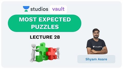 L28: Most Expected Puzzles I Complete Reasoning for Prelims (Banking) I Shyam Asare