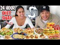 Swapping DIETS With My SPANISH Girlfriend For 24 Hours!!