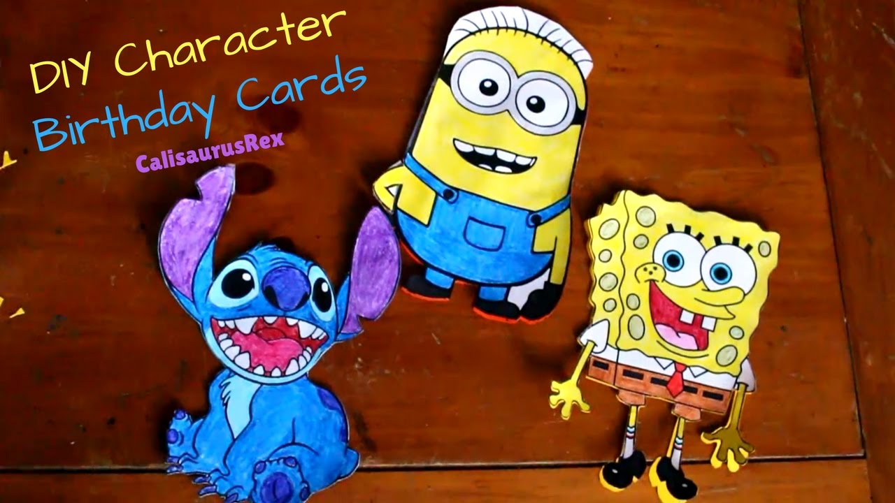 diy-character-birthday-cards-youtube