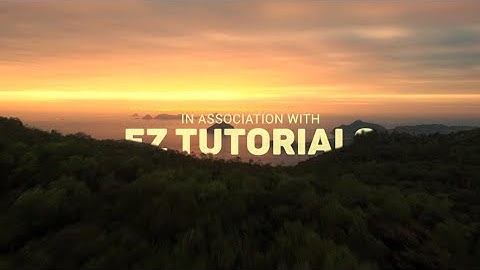 How To Create A Wonderful Cinematic Film Intro In After Effects Tutorial
