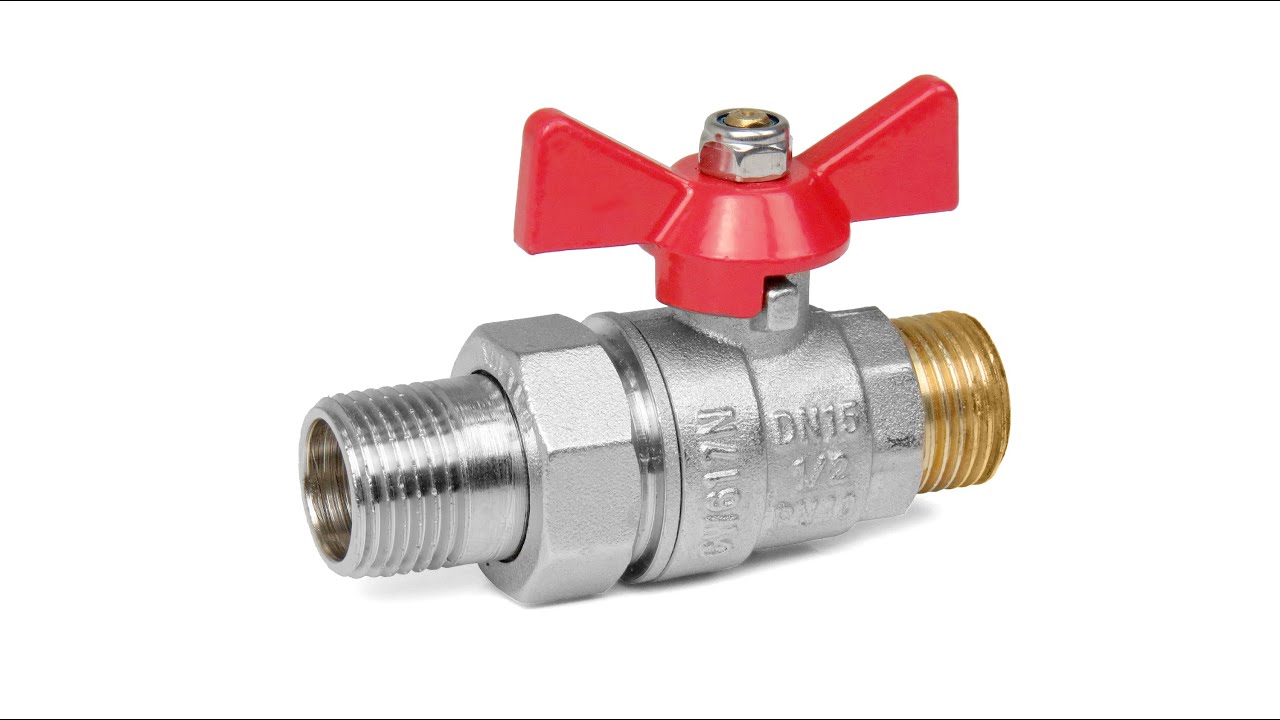 КРАН ШАРОВОЙ VALTEC VT.226.N.04 BASE 1/2 ДЮЙМА M-M С ПОЛУСГОНОМ - YouTube