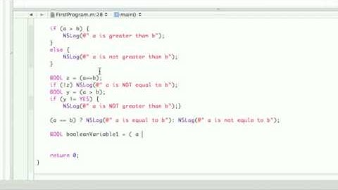 Objective-C Tutorial - Lesson 5: Part 2: Xcoding Decisions in your Code