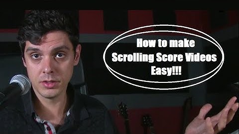 How to create Scrolling Score Videos FAST (EASY Tips for Composers)
