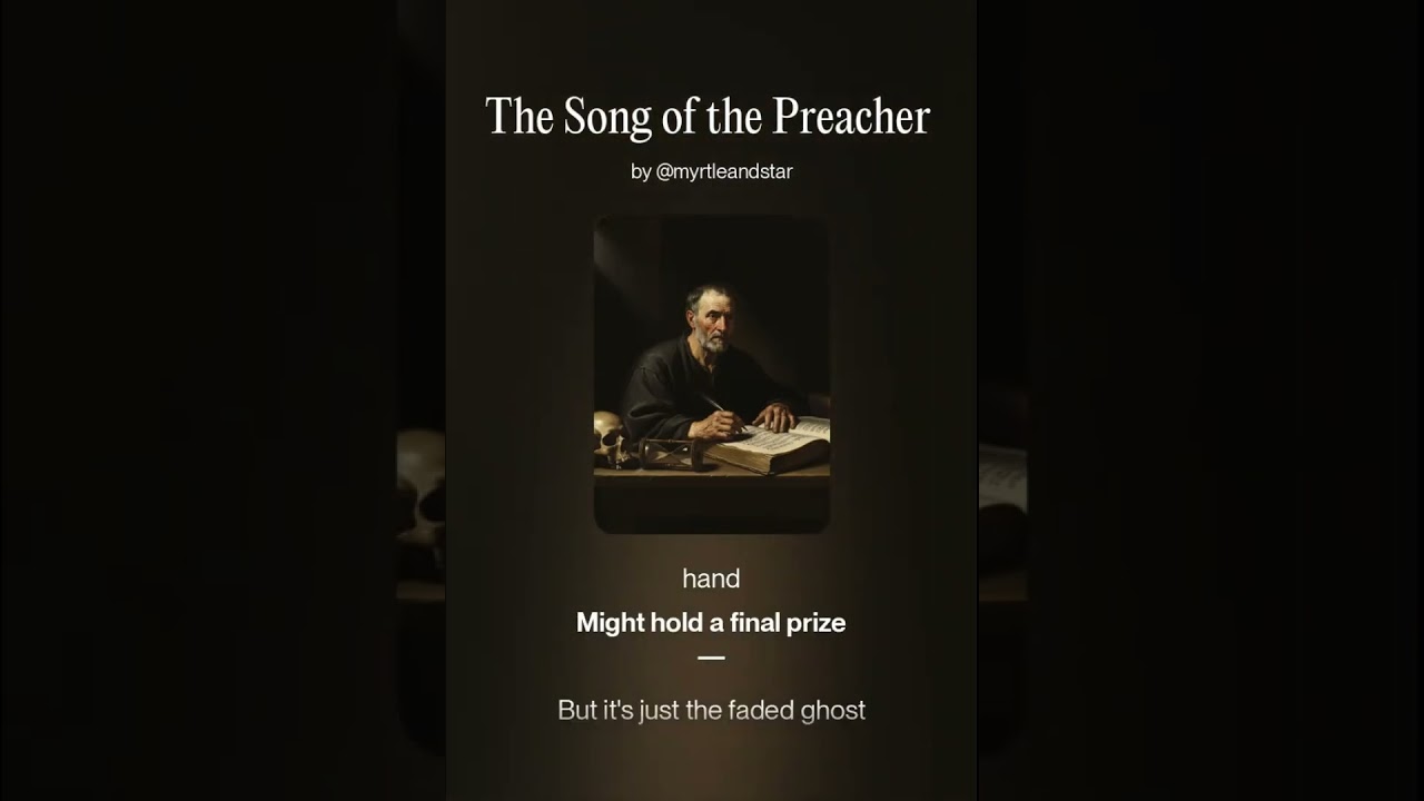 Why Your "Success" Doesn't Matter. (The Preacher’s Warning) 📉🌑