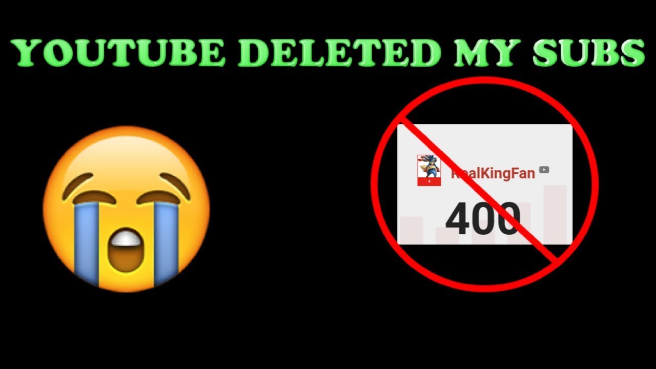Youtube Deleted My Subscribers :(