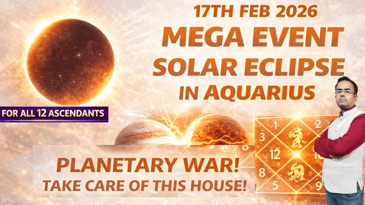 17 Feb 2026 Solar Eclipse in Aquarius | Planetary War Astrology Impact