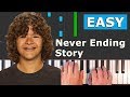 Never Ending Story - EASY Piano Tutorial - Stranger Things (how to play)