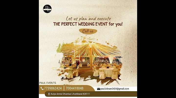 PAUL EVENTS DHANBAD event planner #catering #events #weddingplanner