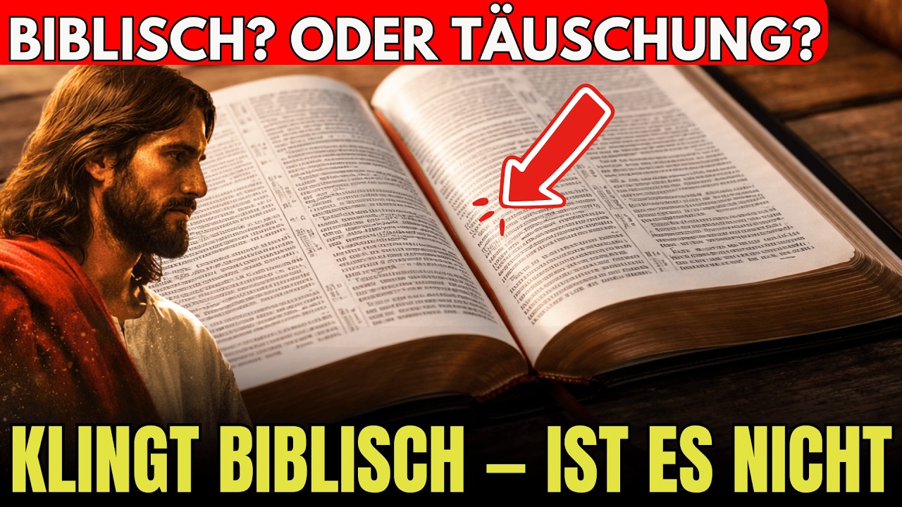Diese Lehre klingt biblisch — stammt aber NICHT von Jesus