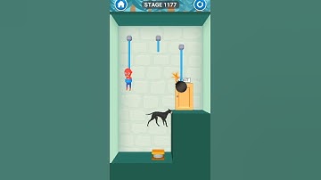 rescue cut rope puzzle stage 1177| rescue cut rope puzzle game for android and iOS #shorts