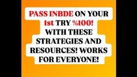 Pass INBDE on First Try l What to Study