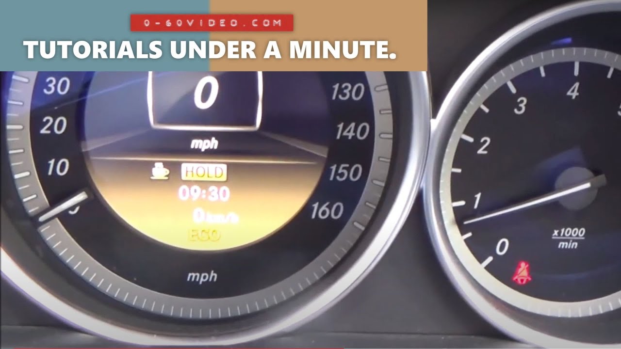 How to operate the Mercedes Benz Hold Function. YouTube