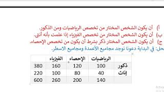 حل أسئلة على الباب الأول إحصاء وفق المنهج الليبي للصف الثالث ثانوي علمي (أسئلة إسترشادية) 3