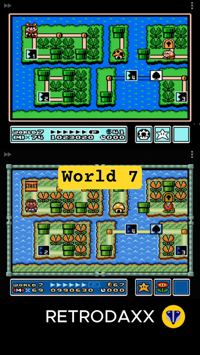 Super Mario Bros. 3 NES VS All Stars SNES World 7 #retrogaming #supermariobros3 #snesgames