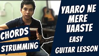 Video thumbnail of "Guitar Lesson | Cover | Yaro Ne Mere Vaste | Rajeev Raja | FRIENDS ANTHEM"