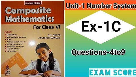 composite mathematics class 6 knowing our numbers by EXAM SCORE